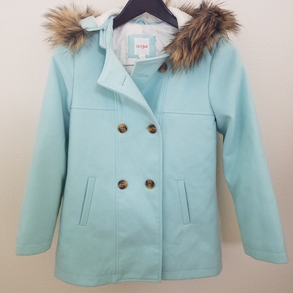 Girls Mint Coat like new!